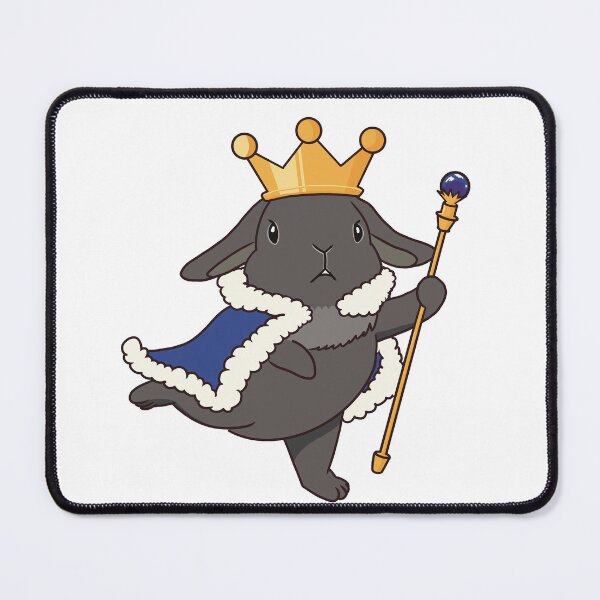 Item preview, Black floppy ears bunny wizard with king’s crown designed and sold by tayaan.