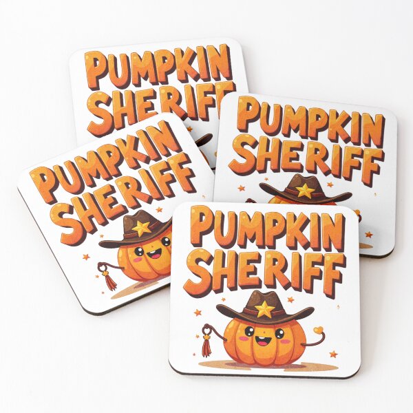 Item preview, Cute Pumpkin Sheriff Halloween Cowboy designed and sold by ArtDesignTp.