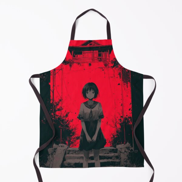 Artikelvorschau, Horror-Anime-Mädchen auf schwarzem und rotem Hintergrund entworfen und verkauft von RedPandi art.