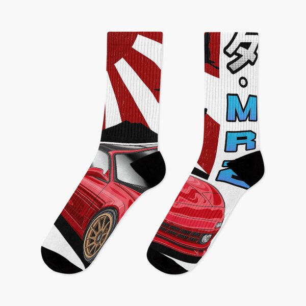 Item preview, Red MR2 with Rising Sun and Japanese Art Style designed and sold by JDM Guyvit.