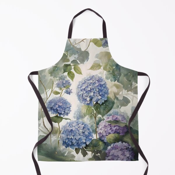 Item preview, Watercolor Garden With Hydrangea Flowers In Spring designed and sold by Ciervo Primavera.
