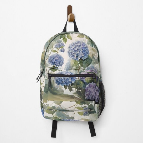 Item preview, Watercolor Garden With Hydrangea Flowers In Spring designed and sold by Ciervo Primavera.