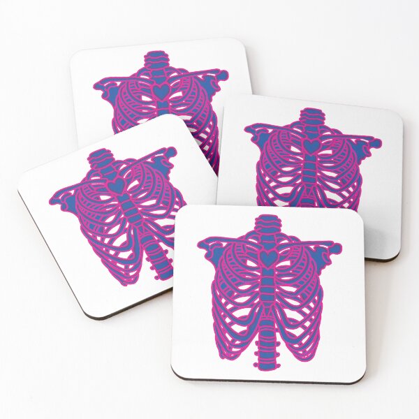 Item preview, Bisexual Skeleton Heart designed and sold by DeedziDesigns.