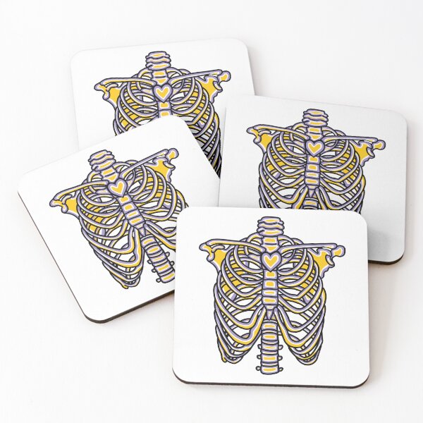 Item preview, Non-Binary Skeleton Heart designed and sold by DeedziDesigns.
