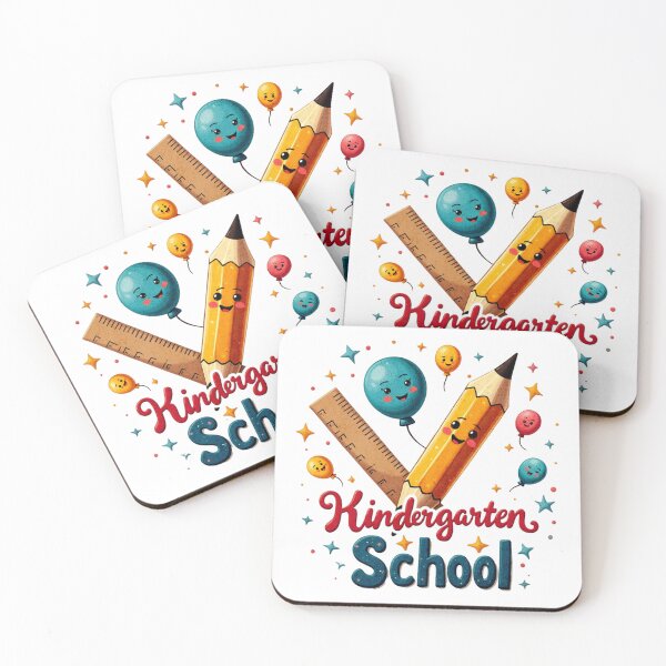 Item preview, Kindergarten School Cute Pencil and Ruler designed and sold by ArtDesignTp.