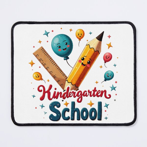 Item preview, Kindergarten School Cute Pencil and Ruler designed and sold by ArtDesignTp.