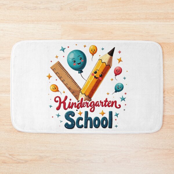 Item preview, Kindergarten School Cute Pencil and Ruler designed and sold by ArtDesignTp.