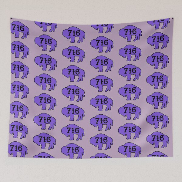 Item preview, Tattoo style 716 Buffalo Silhouette - Purple designed and sold by bamatt30.