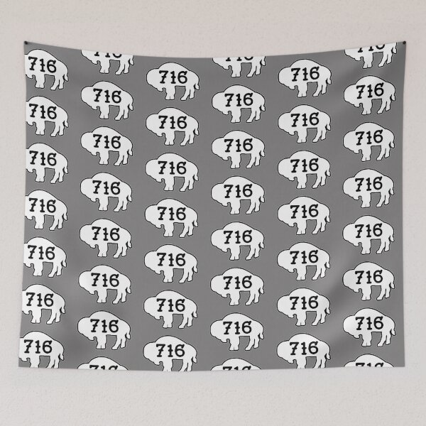 Item preview, Tattoo style 716 Buffalo Silhouette - White designed and sold by bamatt30.
