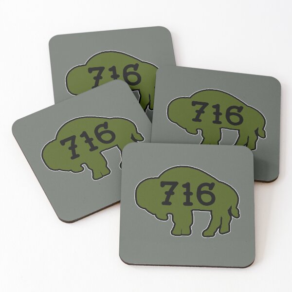 Item preview, Tattoo style 716 Buffalo Silhouette - Olive designed and sold by bamatt30.