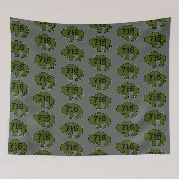 Item preview, Tattoo style 716 Buffalo Silhouette - Olive designed and sold by bamatt30.