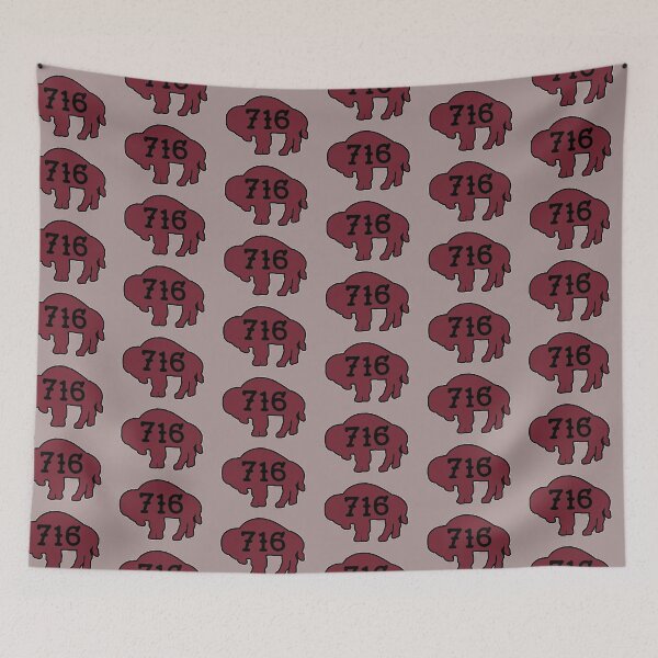 Item preview, Tattoo style 716 Buffalo Silhouette - Maroon designed and sold by bamatt30.