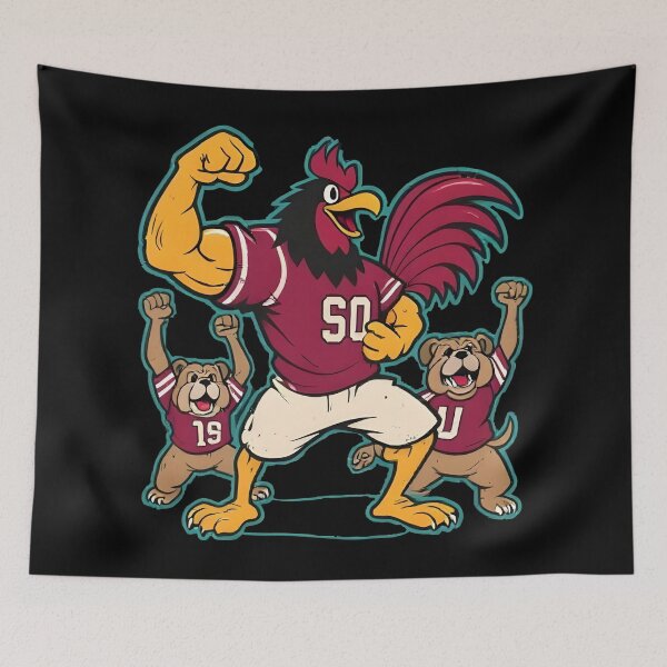 Item preview, Cocky Gamecock and Bulldogs designed and sold by Uglyandcute.