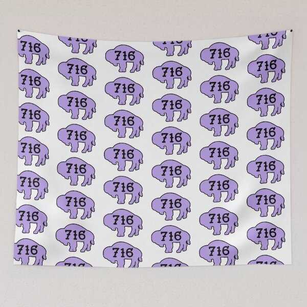 Item preview, Tattoo style 716 Buffalo Silhouette - Light Purple designed and sold by bamatt30.