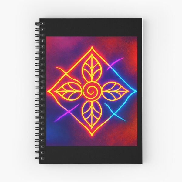Item preview, Bloom within bounds - leafy spiral Neon design designed and sold by RSSP_Works.