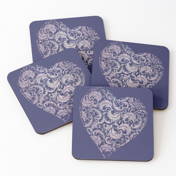 Item preview, Vintage Purple Damask Pattern - Elegant Ornamental Swirl Floral Design designed and sold by Secondhand-Rose.