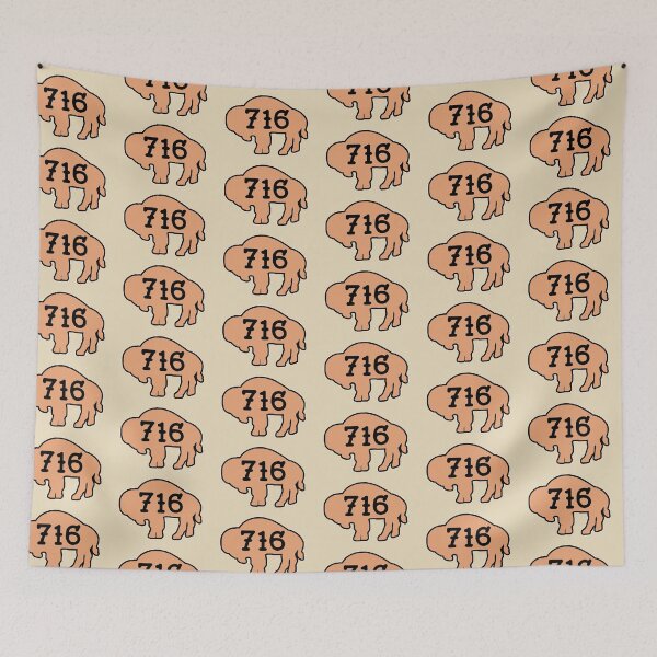 Item preview, Tattoo style 716 Buffalo Silhouette - Light Orange designed and sold by bamatt30.