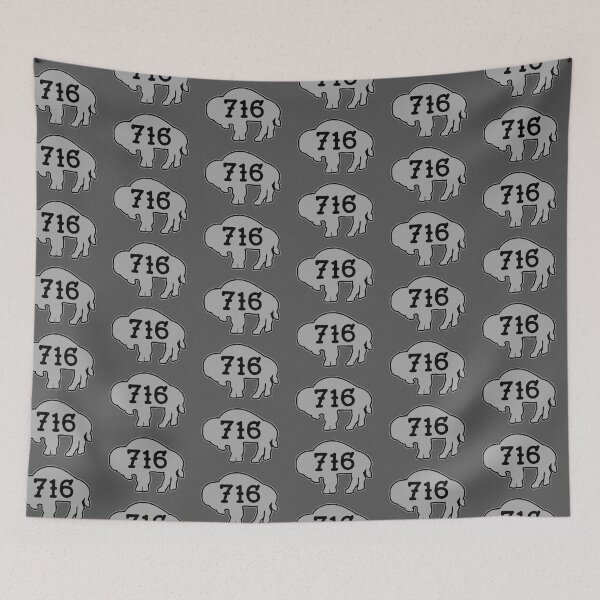 Item preview, Tattoo style 716 Buffalo Silhouette - Light Gray designed and sold by bamatt30.