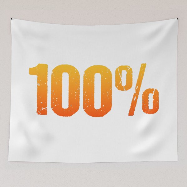 Item preview, 100% in Hot Orange Grunge Typography designed and sold by Memes N Lore .