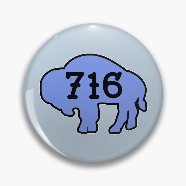 Item preview, Tattoo style 716 Buffalo Silhouette - Light Blue designed and sold by bamatt30.