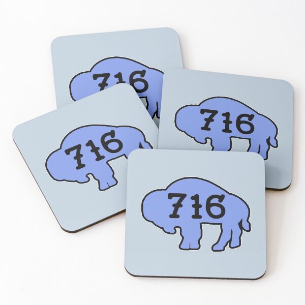 Item preview, Tattoo style 716 Buffalo Silhouette - Light Blue designed and sold by bamatt30.