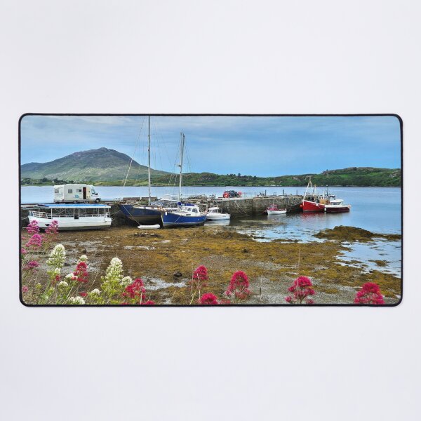 Item preview, Letterfrack pier, boats and harbour, Ireland designed and sold by FranWest.