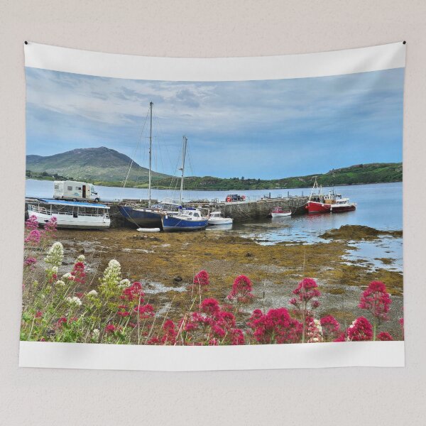 Item preview, Letterfrack pier, boats and harbour, Ireland designed and sold by FranWest.