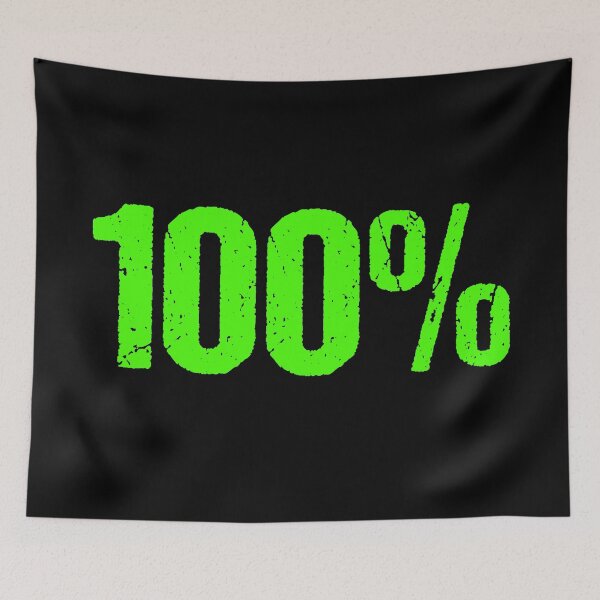 Item preview, 100% in Green Grunge Typography designed and sold by Memes N Lore .