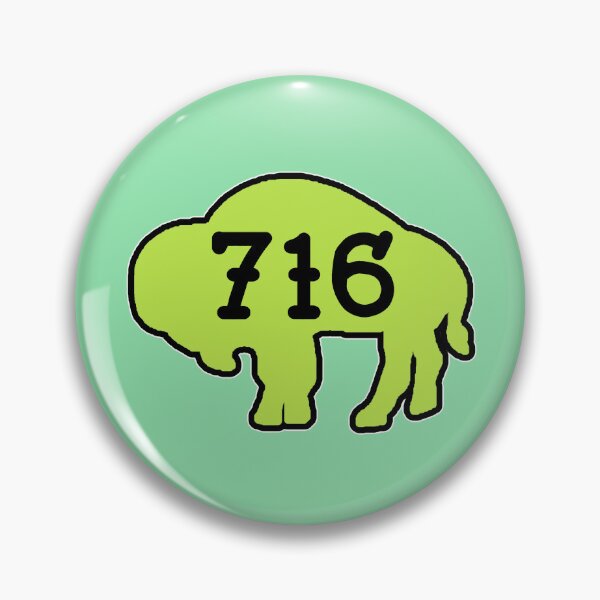 Item preview, Tattoo style 716 Buffalo Silhouette - Bright Green designed and sold by bamatt30.