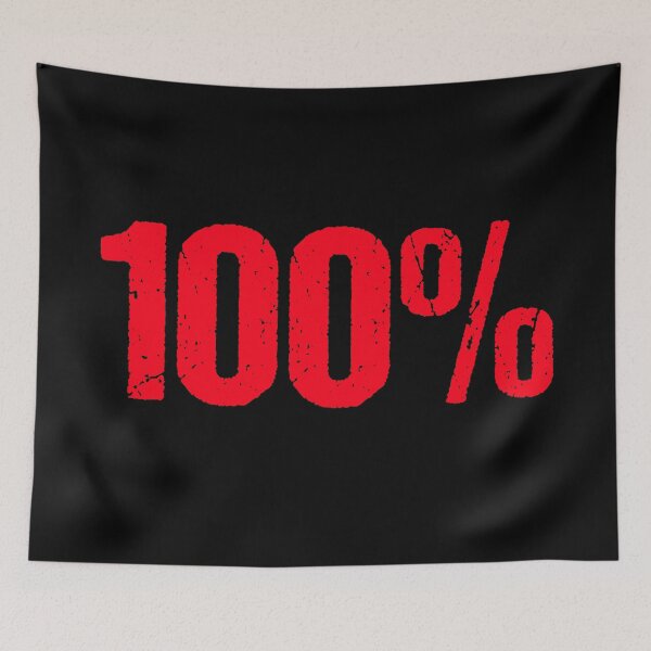 Item preview, 100% in Red Grunge Typography designed and sold by Memes N Lore .