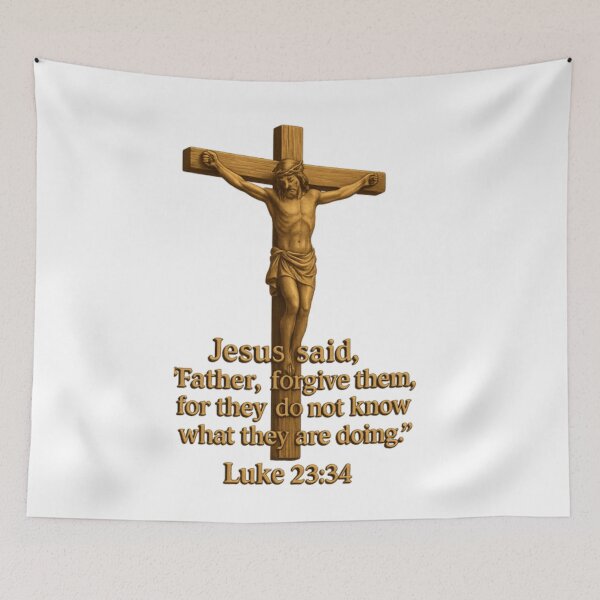 Item preview, Jesus Said: "Father, Forgive Them" – Luke 23:34 Christian 3D Design designed and sold by GogoVibes.