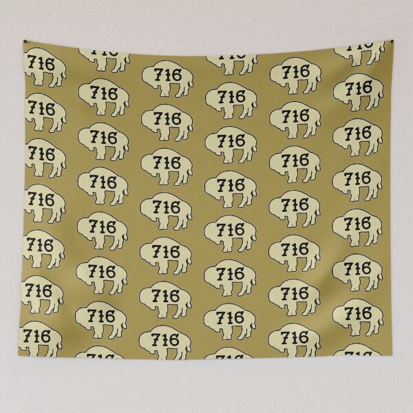 Item preview, Tattoo style 716 Buffalo Silhouette - Creme designed and sold by bamatt30.