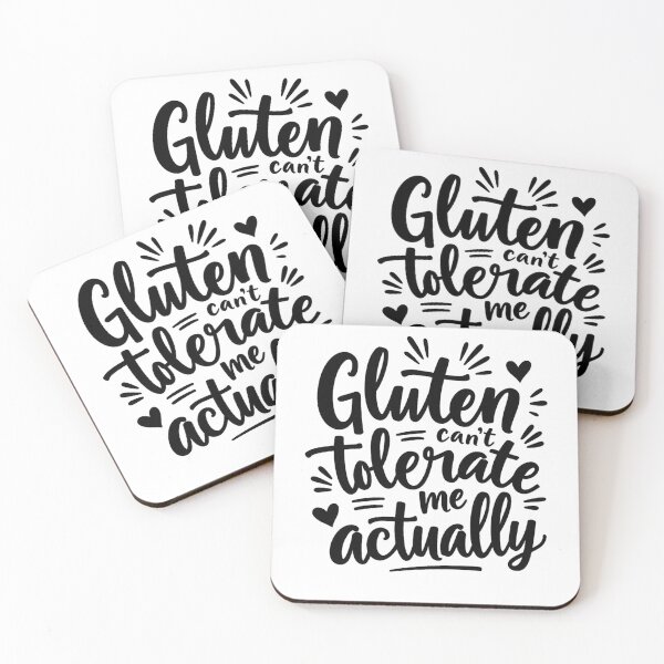 Item preview, Sarcastic Celiac Statement, Gluten Can't Tolerate Me Actually, Witty Food Intolerance Design for Those Who Live the Gluten-Free Lifestyle with a Smile designed and sold by NADIASHOP86.