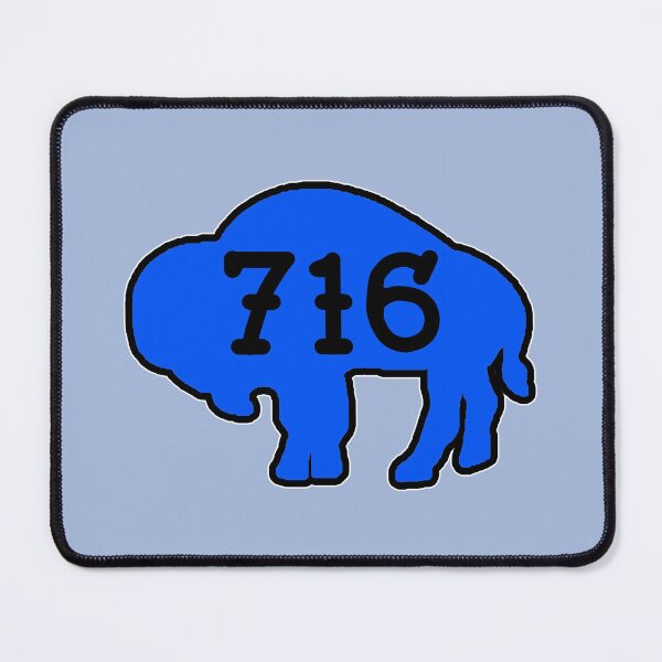 Item preview, Tattoo style 716 Buffalo Silhouette - Blue designed and sold by bamatt30.