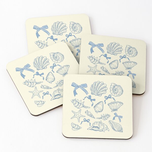 Item preview, Seashell and Starfish Ribbon Ocean Design designed and sold by TheRamesCo.