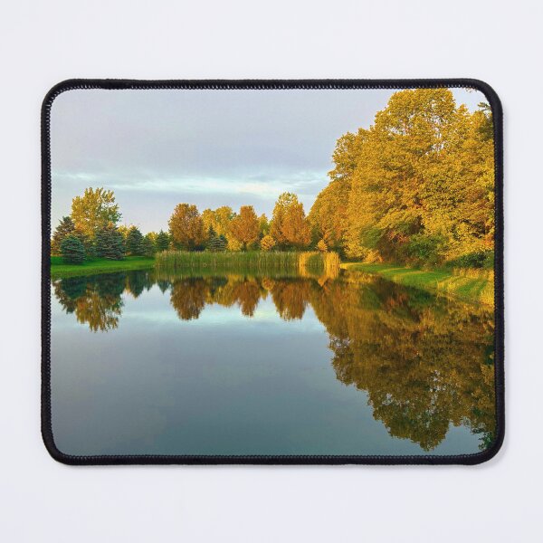 Item preview, Sunset Lakeview with Trees Reflection in the Water designed and sold by NatureVibesHere.