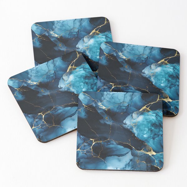 Item preview, Bolivian Blue Marble Texture – Elegant Abstract Pattern designed and sold by JollyCritters.