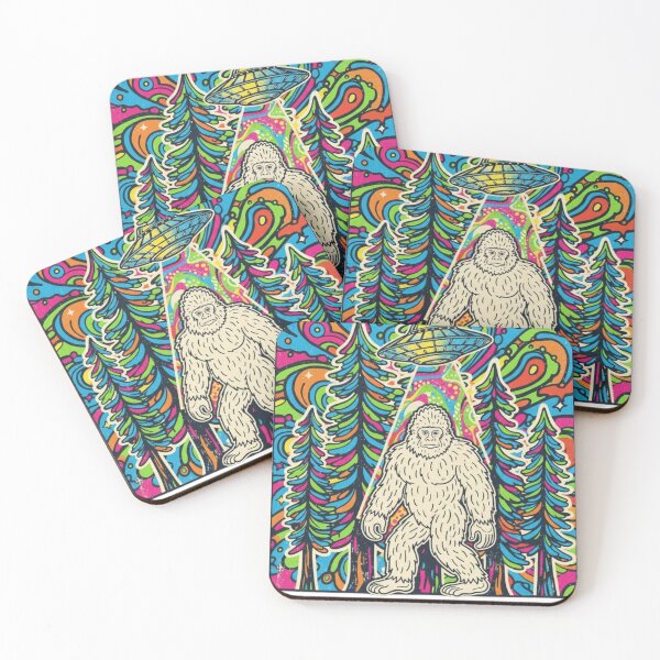 Item preview, Psychedelic Bigfoot Alien Abduction  designed and sold by Too Kool Designing .