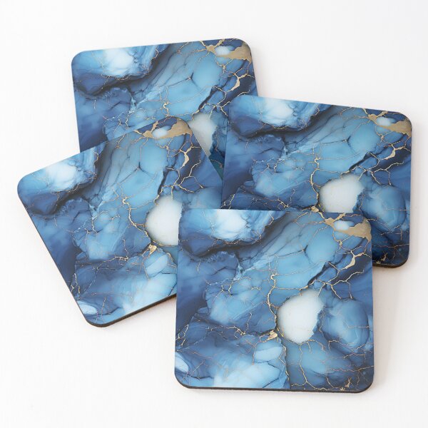 Item preview, Bolivian Blue Marble Texture – Elegant Abstract Pattern designed and sold by JollyCritters.