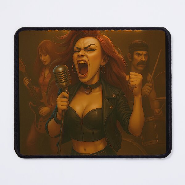 Item preview, Roxie The Rustfires Vintage Rock Band Live Performance Design designed and sold by ArtFashionzoom.