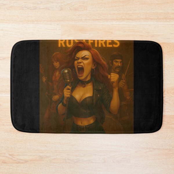 Item preview,  Roxie  The Rustfires Vintage Rock Band Live Performance Design designed and sold by ArtFashionzoom.