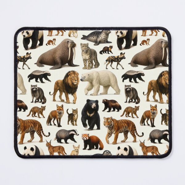 Item preview, Animals of Order Carnivora Retro Illustration Chart Carnivore designed and sold by kakarikihill.