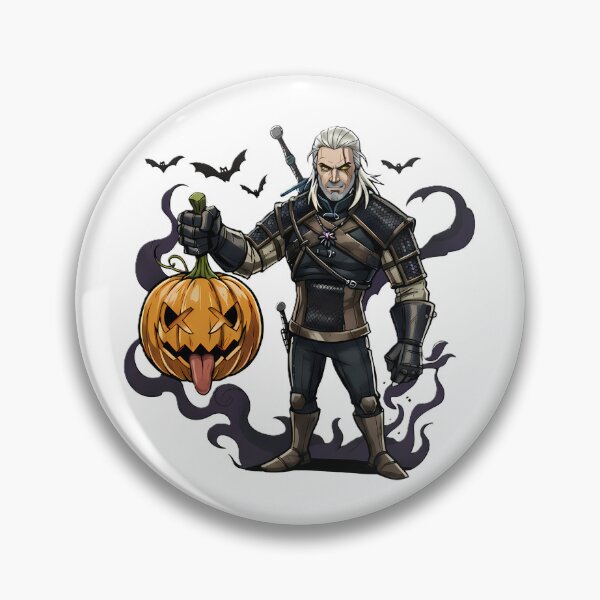 Item preview, Witcher’s Pumpkin Hunt – Halloween Parody Art designed and sold by mrGrayMan.