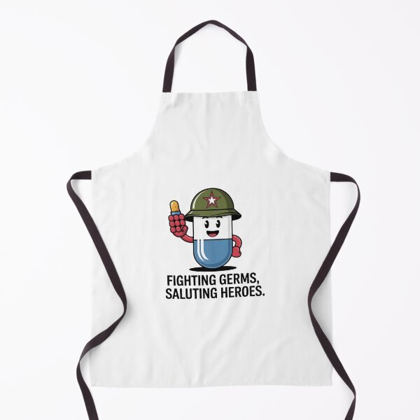 Item preview, Fighting Germs, Saluting Heroes – Funny Pharmacist Veterans Day Shirt designed and sold by Muzgle.