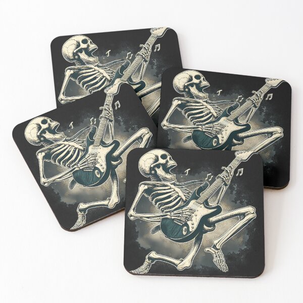 Item preview,  Halloween Skeleton Playing Guitar - Rock And Roll Band designed and sold by ShopCristian.