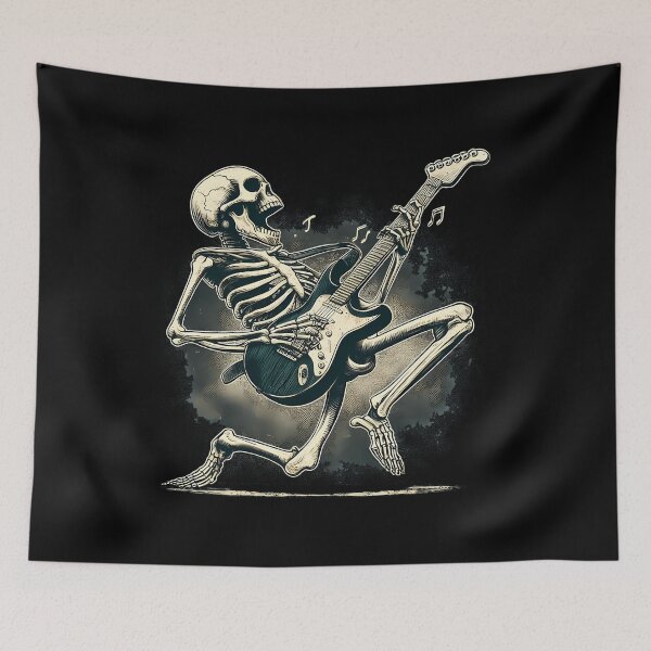 Item preview,  Halloween Skeleton Playing Guitar - Rock And Roll Band designed and sold by ShopCristian.
