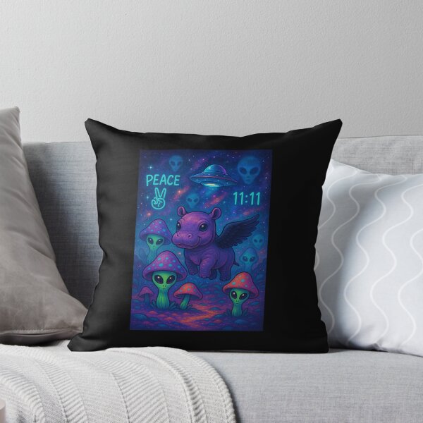 Item preview, “11:11 Magic – Starry Baby Hippopotamus” designed and sold by MyspaceAlien.