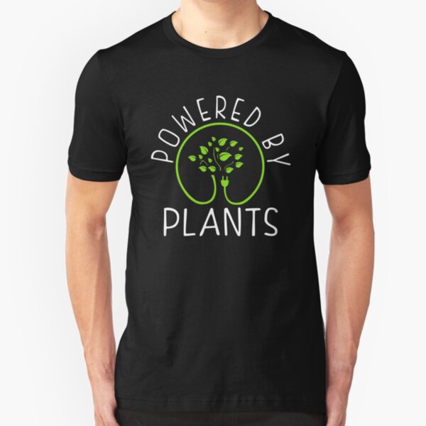 Powered by plants. Vegan Philosophy Slim Fit T-Shirt