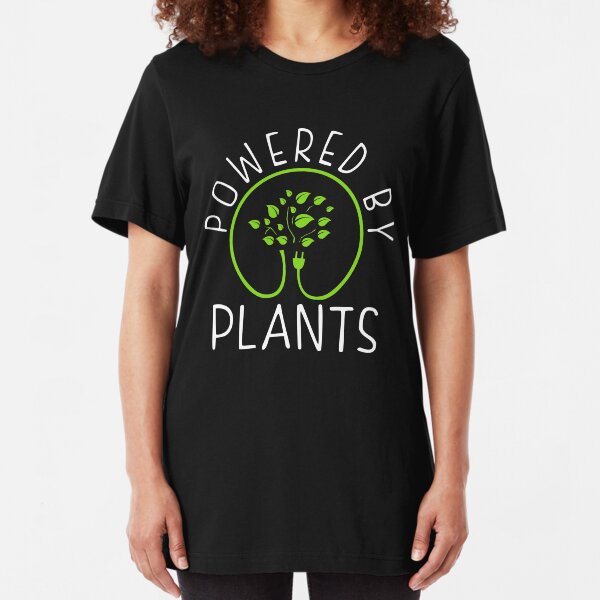 Powered by plants. Vegan Philosophy Slim Fit T-Shirt