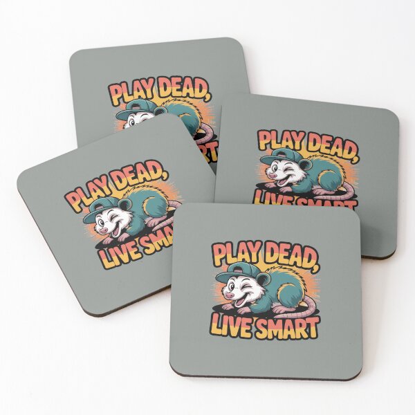 Item preview, Play Dead, Live Smart – Funny Opossum Quote designed and sold by HolisticFurArt.